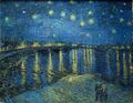 Звёздная ночь над Роной, картина Винсента ван Гога