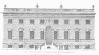 Сторхед-хаус. 1720. Архитектор К. Кэмпбелл. Гравюра издания «Британский Витрувий»