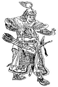 Субэдэй на средневековом китайском рисунке