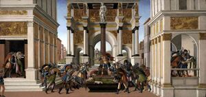 С. Боттичелли. История Лукреции. Ок. 1500–1501 Музей Изабеллы Стюарт Гарднер (Бостон)