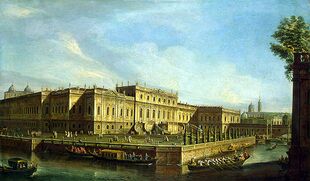 Летний дворец Елизаветы Петровны. М. И. Махаев (1756 г.).