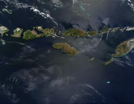 Спутниковый снимок Малых Зондских островов