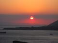 Закат в Эгейском море (вид с мыса Сунион).