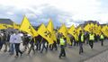 Марш ультраправых шведской партии в Стокгольме