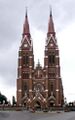 Католический костёл Святого Якова в городе Швекшна, построенный в 1905 г. графом Адамом Плятером и графом Александром Плятером