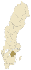 Расположение провинции Эстергётланд в Швеции