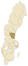 Расположение провинции Хельсингланд в Швеции