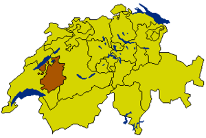 Фрибур (Фрайбург) на карте