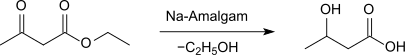 Synthese von 3-Hydroxybutansäure aus Acetessigester