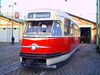 Исторический трамвай T2 в Праге