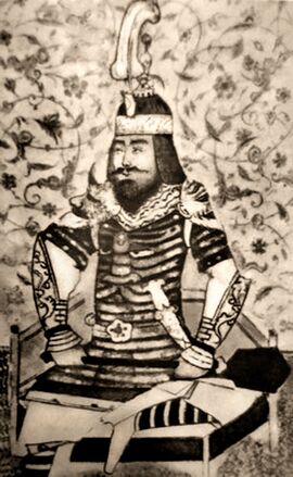 Портрет Тамерлана. Миниатюра XV века