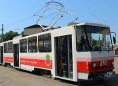 Большинство трамваев города модели Tatra T6B5SU[70]