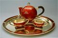 Золотой эмалированный чайный сервиз, изготовленный Давидом Андерсоном, и подаренный кронпринцем Норвегии президенту Рузвельту