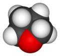Тетрагидрофуран (трёхмерная модель)