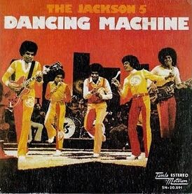 Обложка сингла The Jackson 5 «Dancing Machine» (1974)