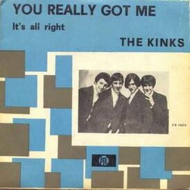Обложка сингла The Kinks «You Really Got Me» (1964)