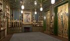 Дж. Уистлер. «Павлинья комната». 1876—1877. Холст, дерево, кожа, масло, сусальное золото. Художественная галерея Фрира, Вашингтон, США