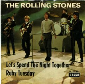 Обложка сингла the Rolling Stones «Let’s Spend the Night Together» (1967)