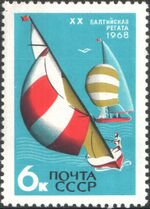 The Soviet Union 1968 CPA 3642 stamp (Yachting (20th Baltic Regatta, Tallinn)).jpg