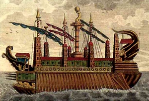 Рисунок-реконструкция «Сиракузии» 1798 года