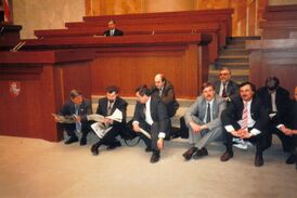 Голодающие депутаты в Верховном Совете Республики Беларусь, 11.04.1995