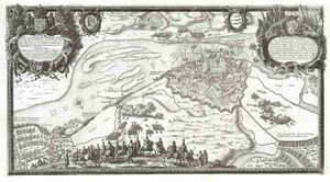 Осада Риги в 1656 году. Гравюра XVII века