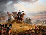Герцог Веллингтон в битве при Ватерлоо (1882)