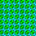 Полуправильная мозаика из треугольников. Если игнорировать цвета, это p4m, иначе — c2m
