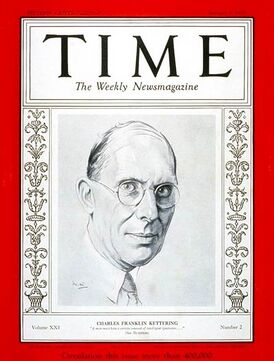 Чарльз Кеттеринг на обложке журнала Time от 9 января 1933 года