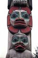 Тотемный столб из Тотемного парка Саксман, Кетчикан, Аляска