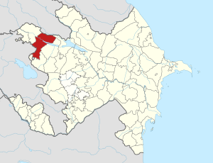 Товузский район на карте