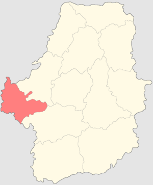 Белёвский уезд на карте