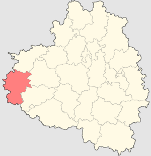 Белёвский район на карте
