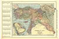Азиатская Турция с указанием 6 армянских вилайетов. Карта 1903 года