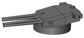 Башенная установка 380-мм орудий Model 1935 линкоров типа «Ришельё»