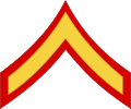 Знак различия Рядового 1 класса Корпуса морской пехоты США