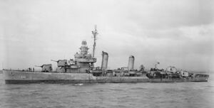 USS Knight (DD-633)в октябре 1943