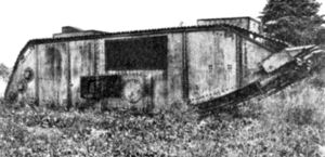 Паровой танк (гусеничный) Инженерного корпуса США; спонсоны не смонтированы или сняты