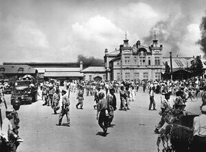 Войска США готовятся покинуть Тэджон. 1950 г.
