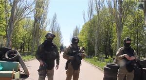 Украинские военные под Краматорском.