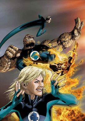 Кавер-арт выпуска Ultimate Fantastic Four #39 (февраль 2007). Художник Сальвадор Ларосса.