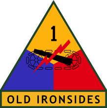 Эмблема 1-й бронетанковой дивизии США