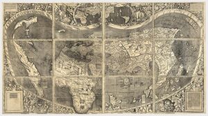 Карта Мартина Вальдземюллера 1507 года.