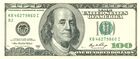 100 долларов образца 1996 г. с портретом Бенджамина Франклина