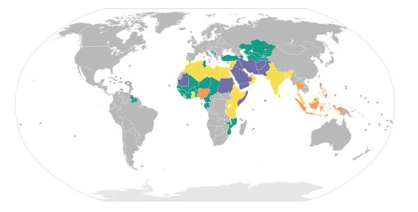 Use of Sharia by country.svg