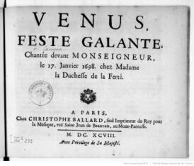 лист из издания 1698 года, Париж
