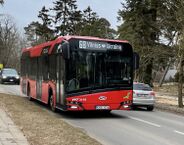 Вильнюсский автобус Solaris, зарегистрированный современным номером с 2018 года