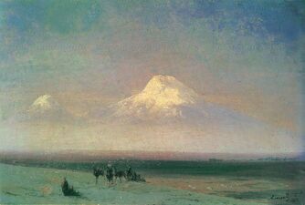 Иван Айвазовский, Долина горы Арарат, 1882