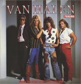 Обложка сингла Van Halen «Panama» (1984)