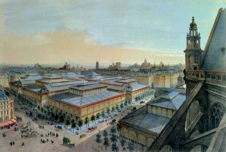 Квартал Ле-Аль архитектора Victor Baltard (1853-70). Вид с крыши церкви Сен-Эсташ